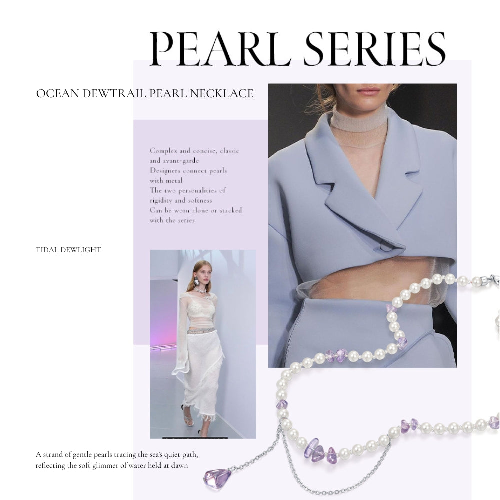 Ocean Dewtrail Pearl Necklace