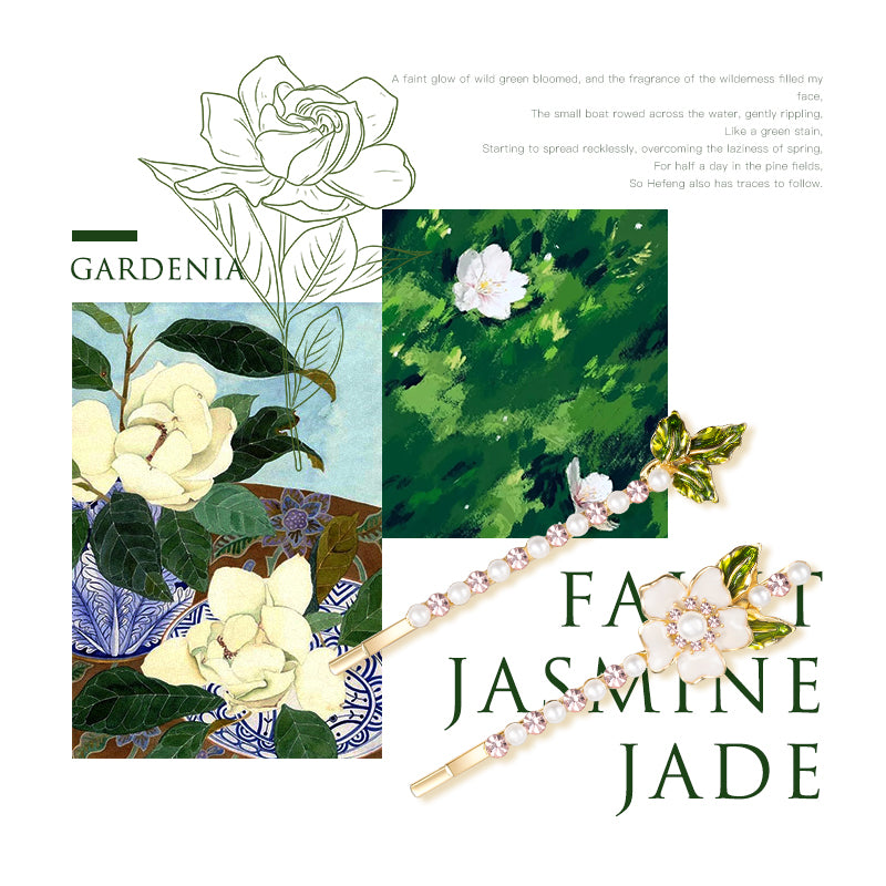 Jasmine Jade Accent Clip