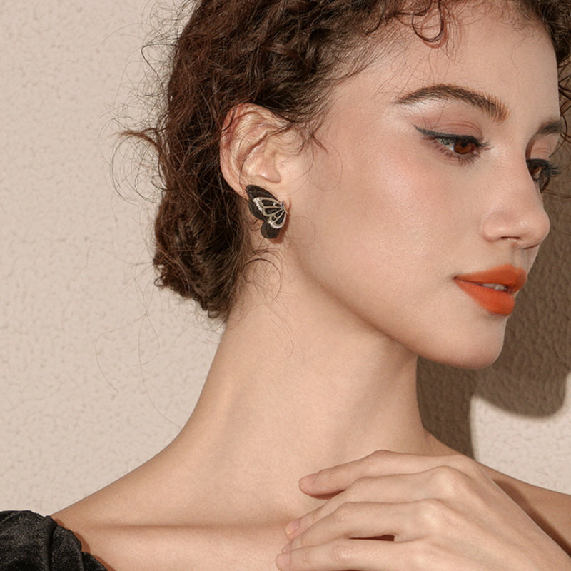 Noir Papillon Butterfly Earrings