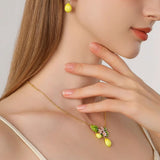 Lemon Flower Earrings