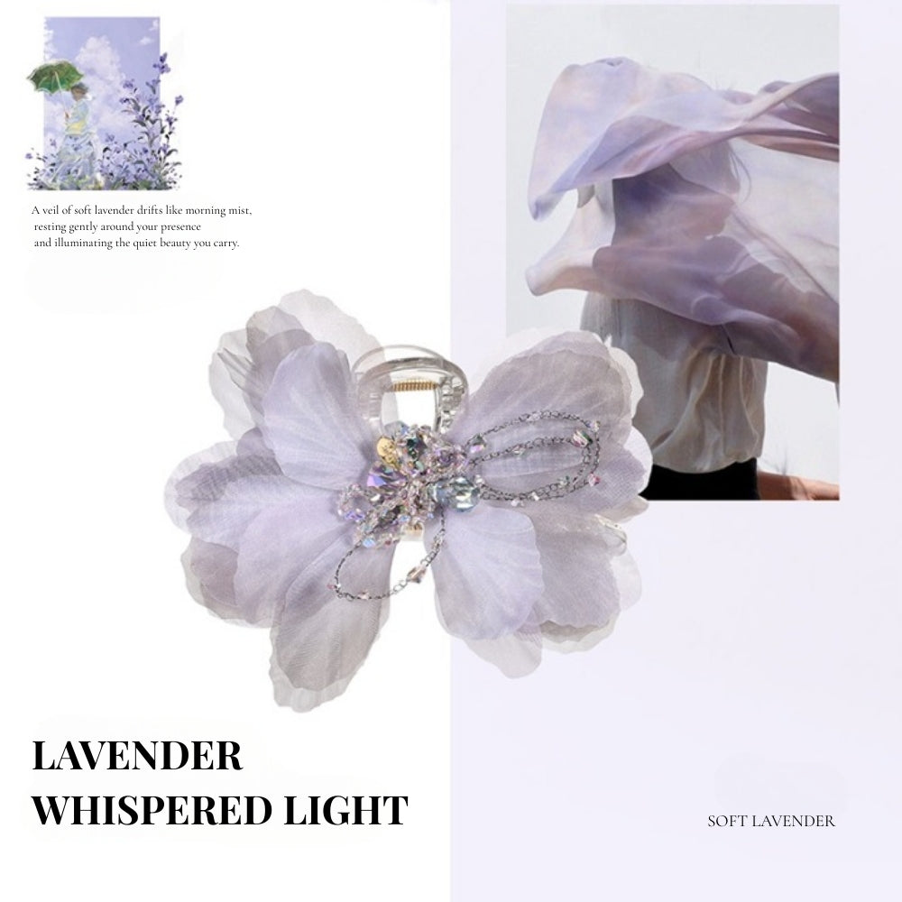 Lavender Petal Whisper Claw Clip