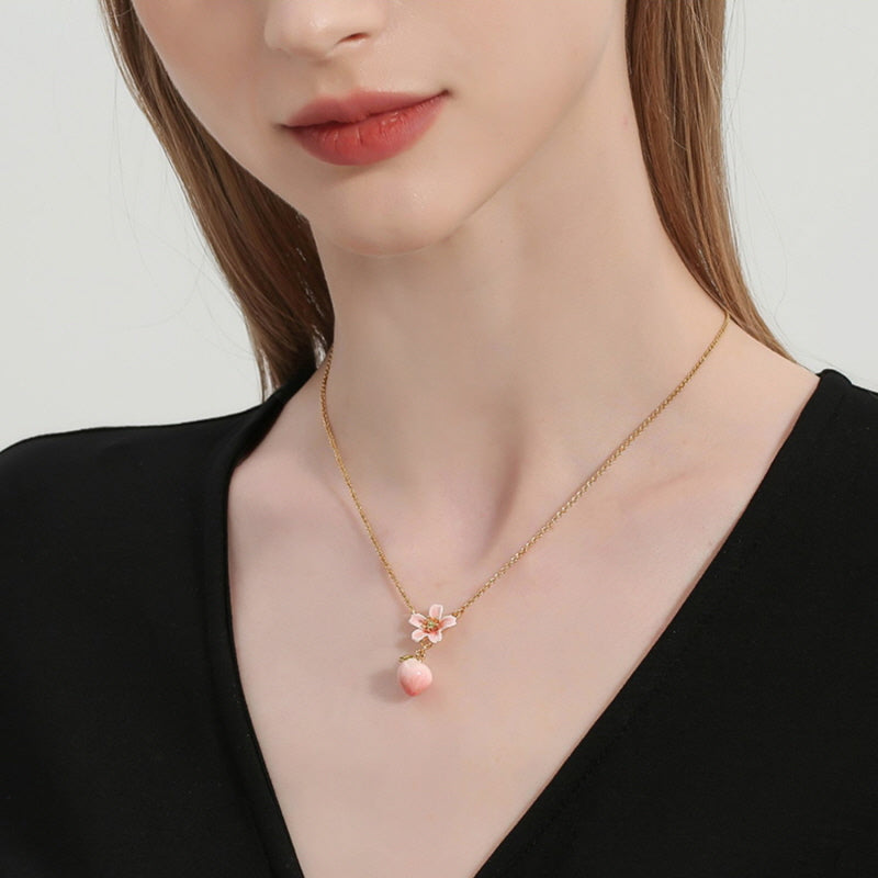 Peach Blossom Necklace