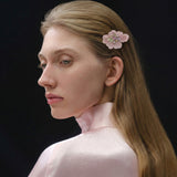 Blossom Glow Rosy Crystal Clips