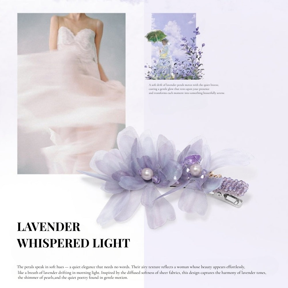 Lavender Petal Whisper Clip