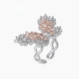 Contour Wing Crystal Ring