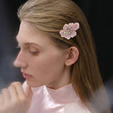 Blossom Glow Rosy Crystal Clips