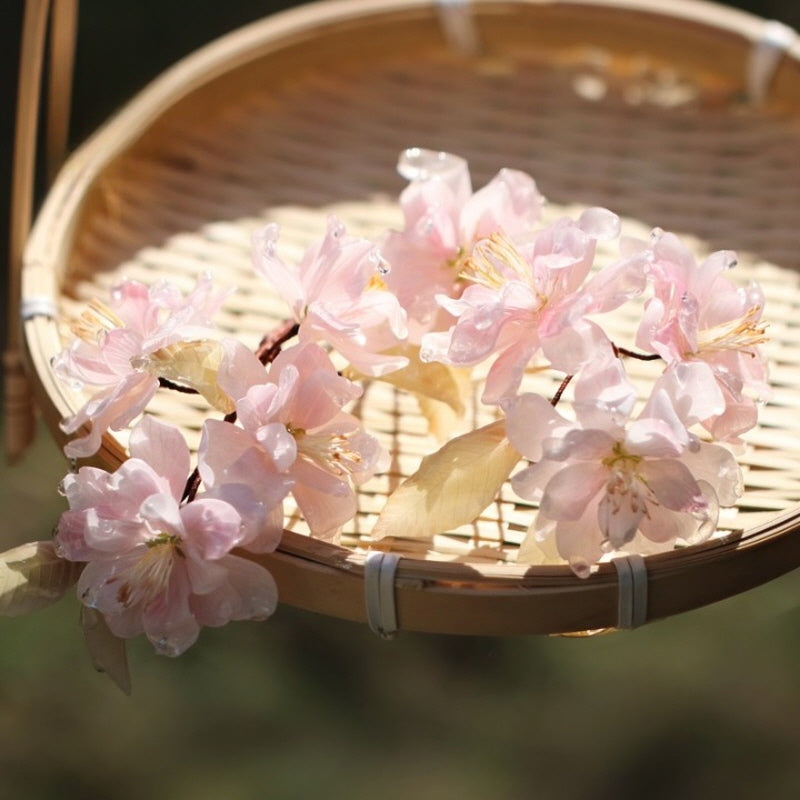 Pink Cherry Blossom Hair Stick