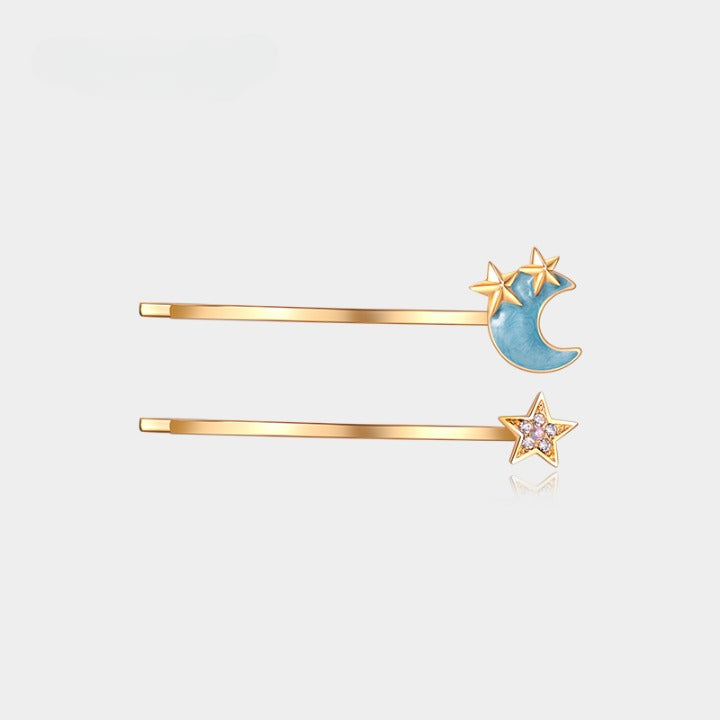 Dreamy Star and Moon Hair Clip