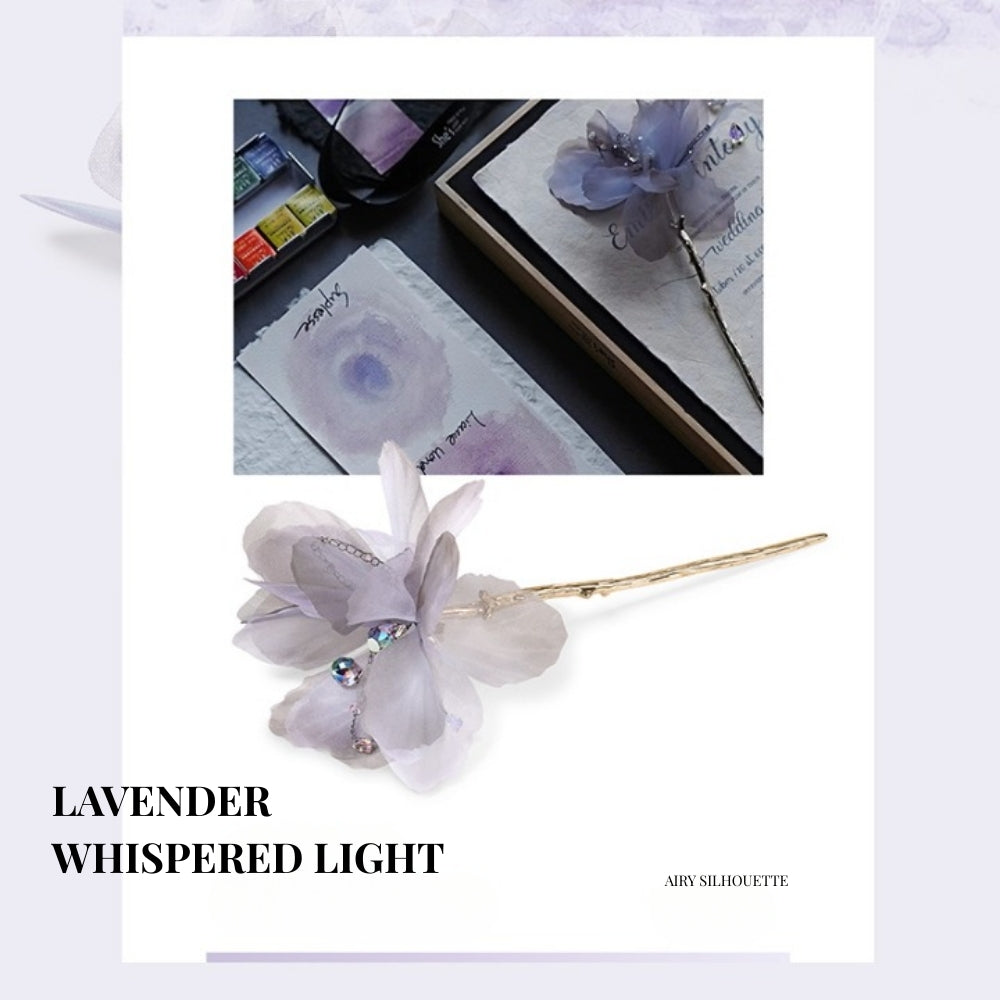 Lavender Petal Whisper Hair Stick