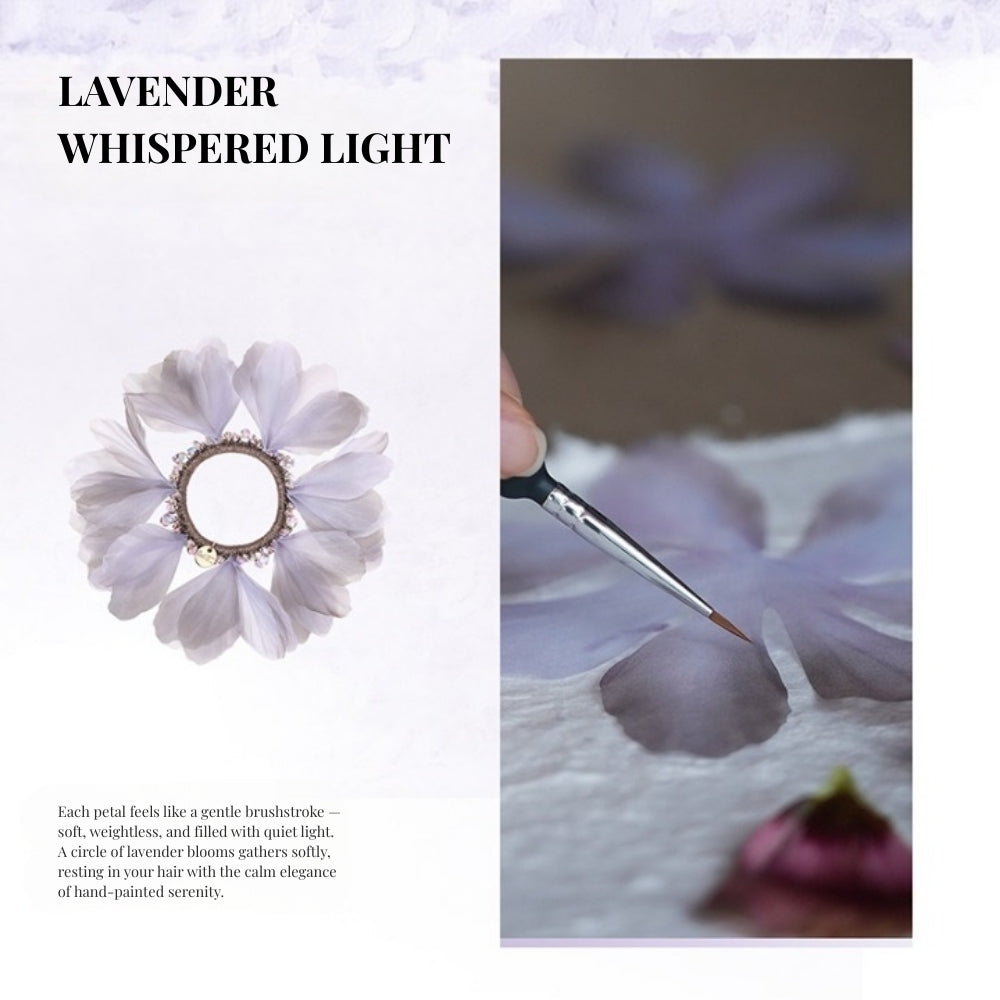 Lavender Petal Whisper Hair Tie