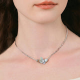 Celeste Luster Marquise Butterfly Necklace