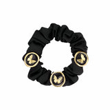 Noir Bloom Emblem Scrunchie