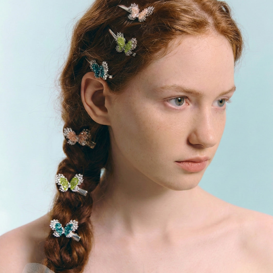 Contour Wing Crystal Mini Clip