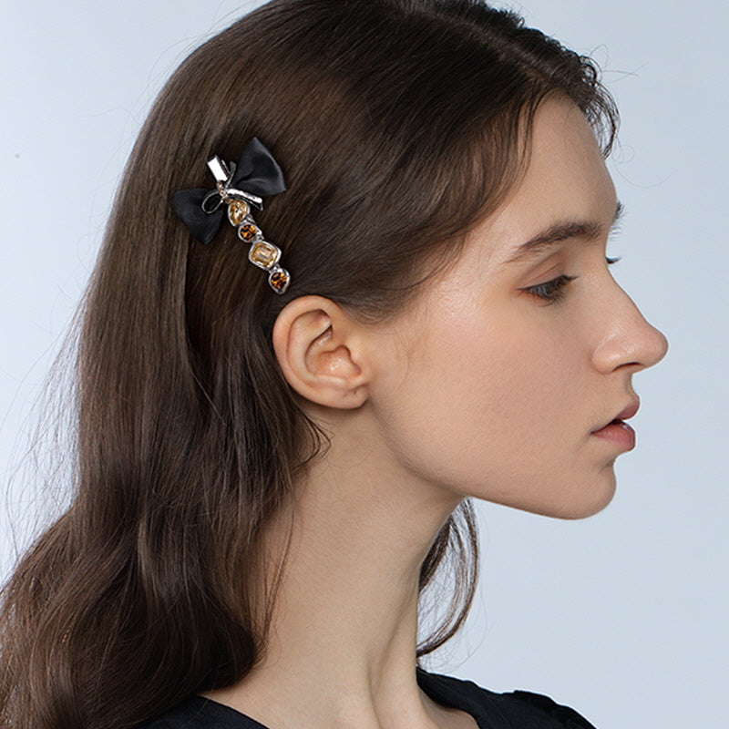 Twilight Constellation Ribbon Side Hair Clip