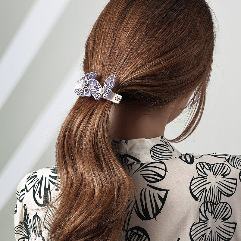 Sunlit Butterfly Hair Pin