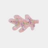Blossom Glow Rosy Crystal Clips