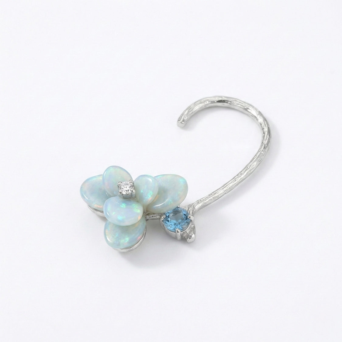 Celeste Luster Bloom Arc Earrings