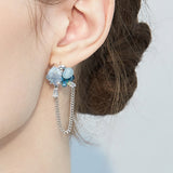 Blue Aqueous Drift Earrings