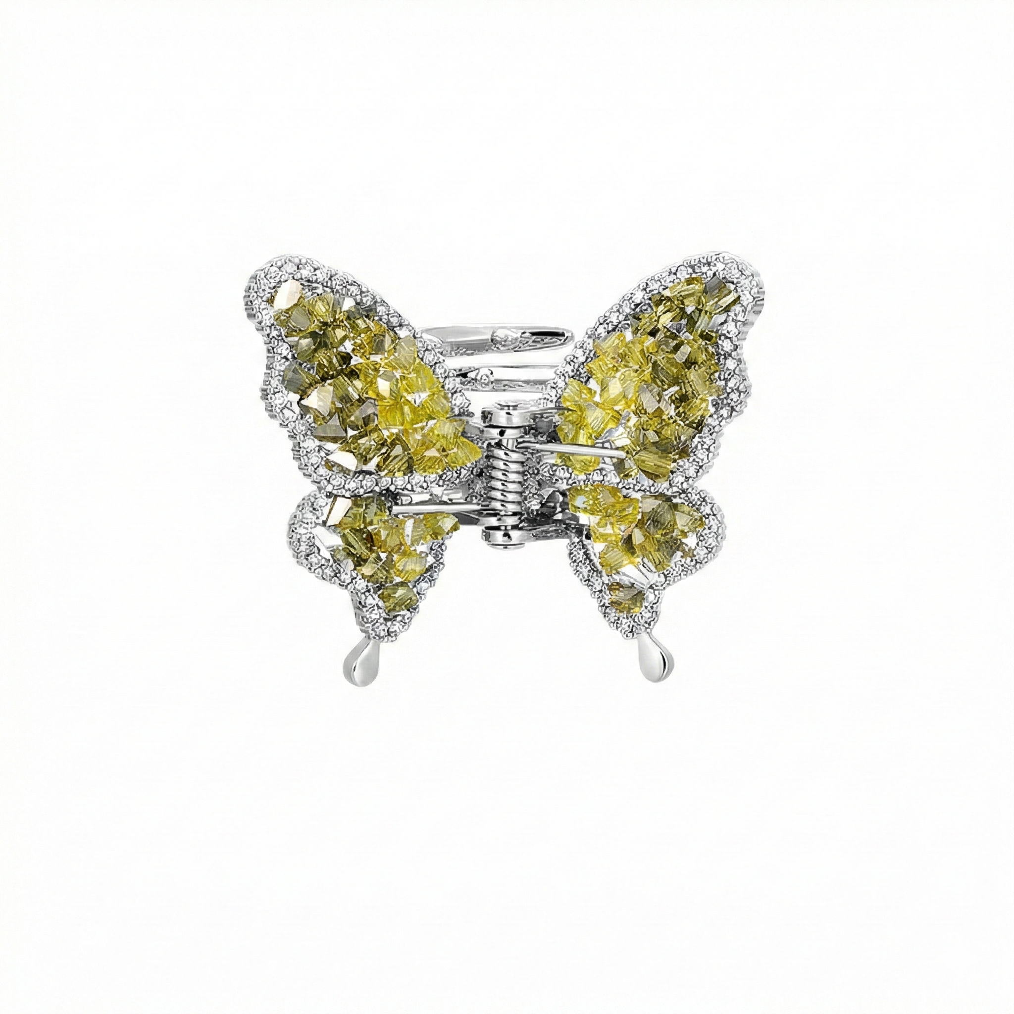 Champagne Wing Crystal Clip