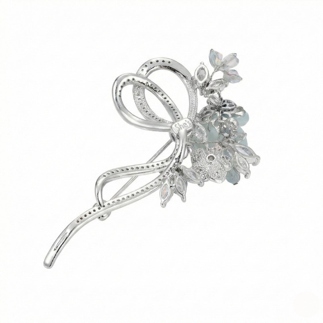 Celeste Luster Opaline Bloom Brooch