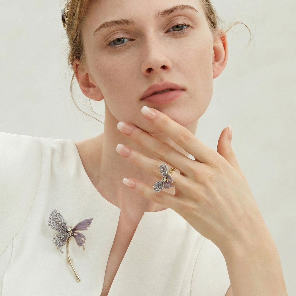 Seraphine Frost Butterfly Ring