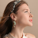 Emerald Garden Butterfly Earrings