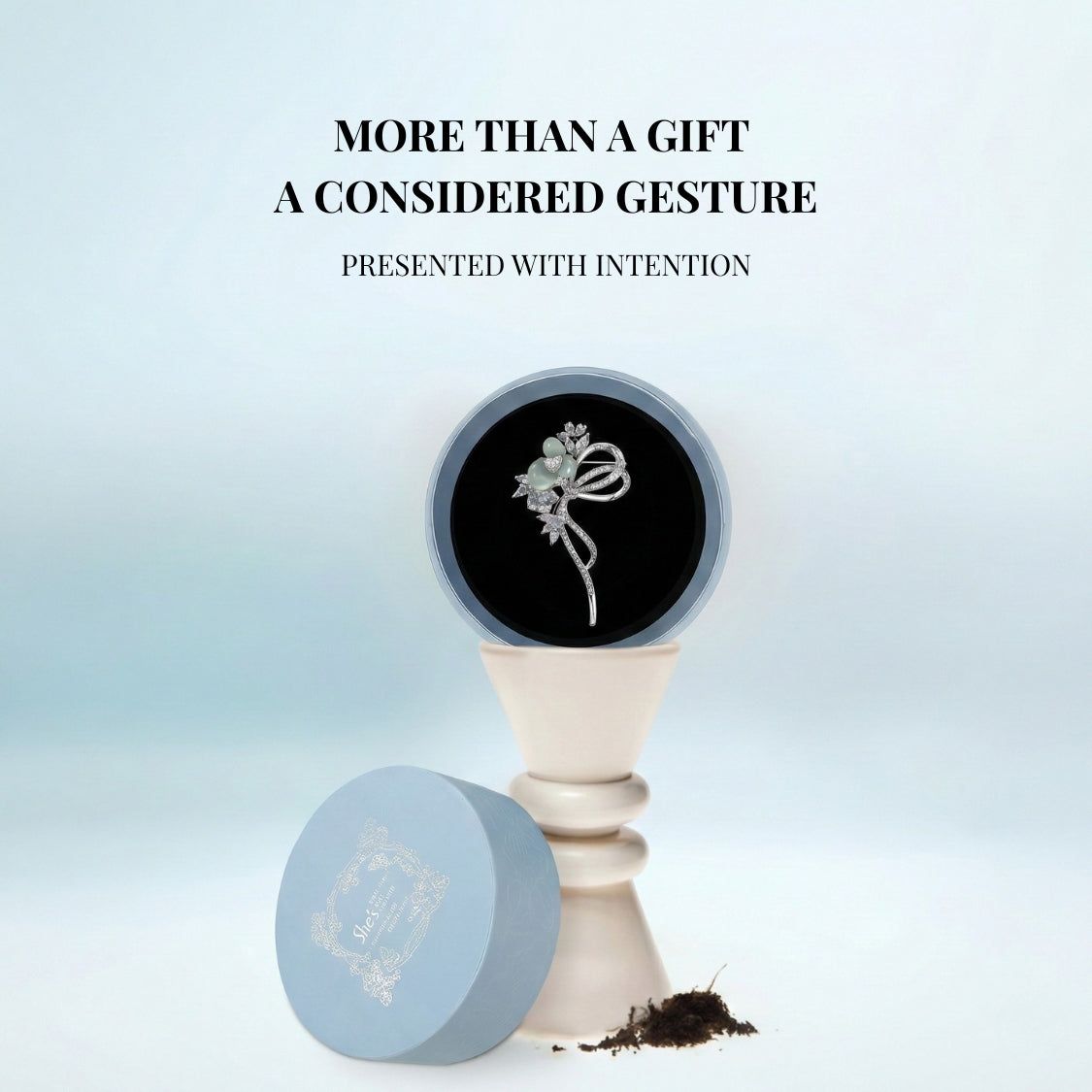 Celeste Luster Opaline Bloom Brooch