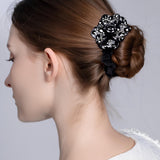 Couture Bloom Black Scrunchie
