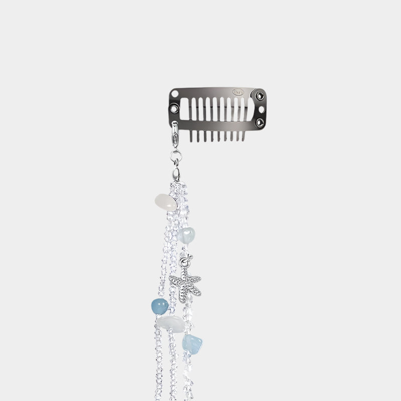 Coral Dream Hair Braid Chain