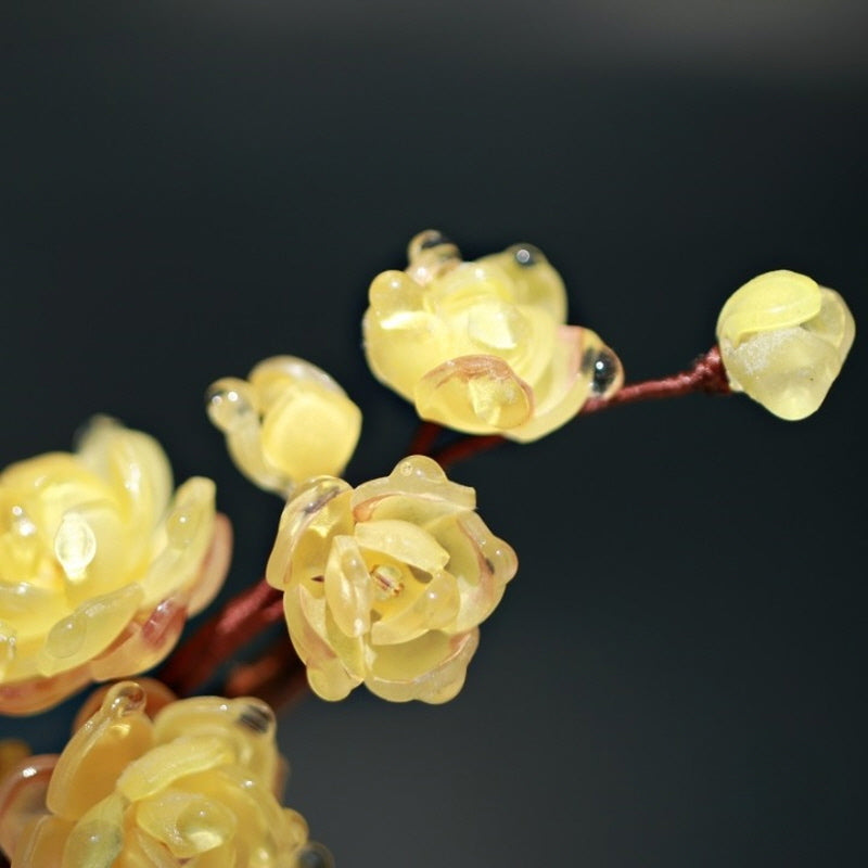 Wintersweet Blossom Bamboo Hair Stick