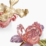 Crystal Petal Rose Brooch