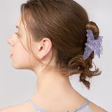Graceful Purple Butterfly Hair Clip