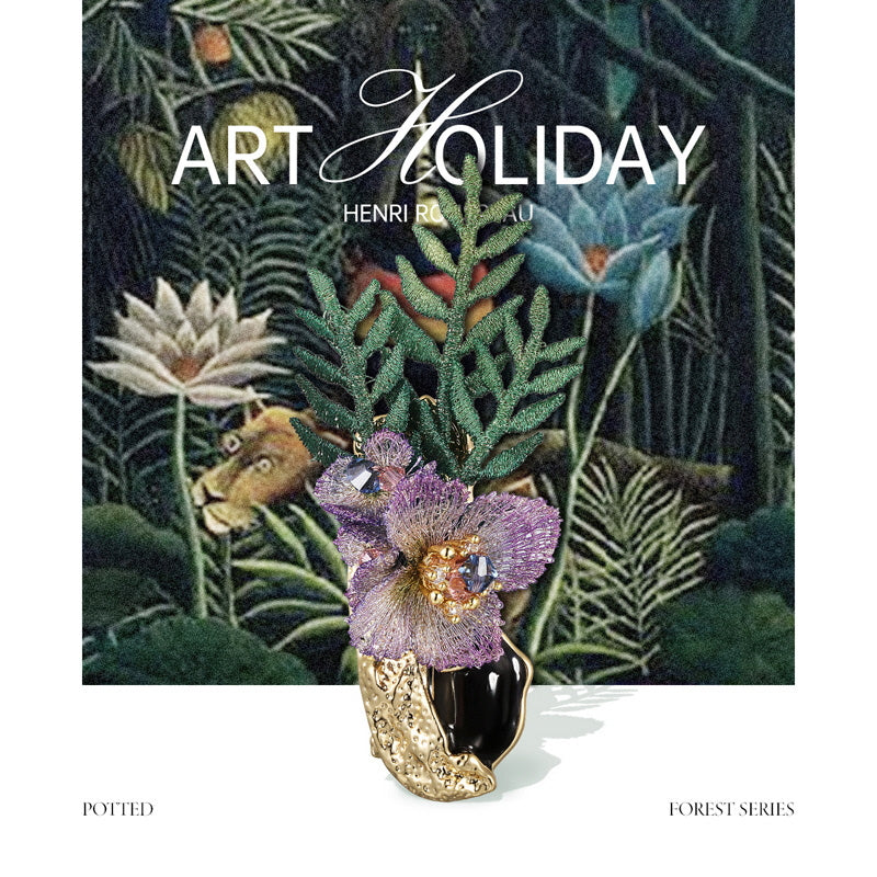 Blooming Meadow Fern Brooch
