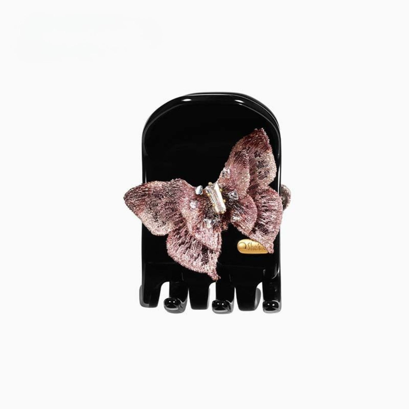 Ballet Rose Butterfly Couture Claw Clip
