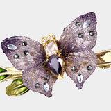 Amethyst Grace Side Butterfly Clip