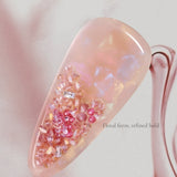 Crystal Petal Rose Barrette