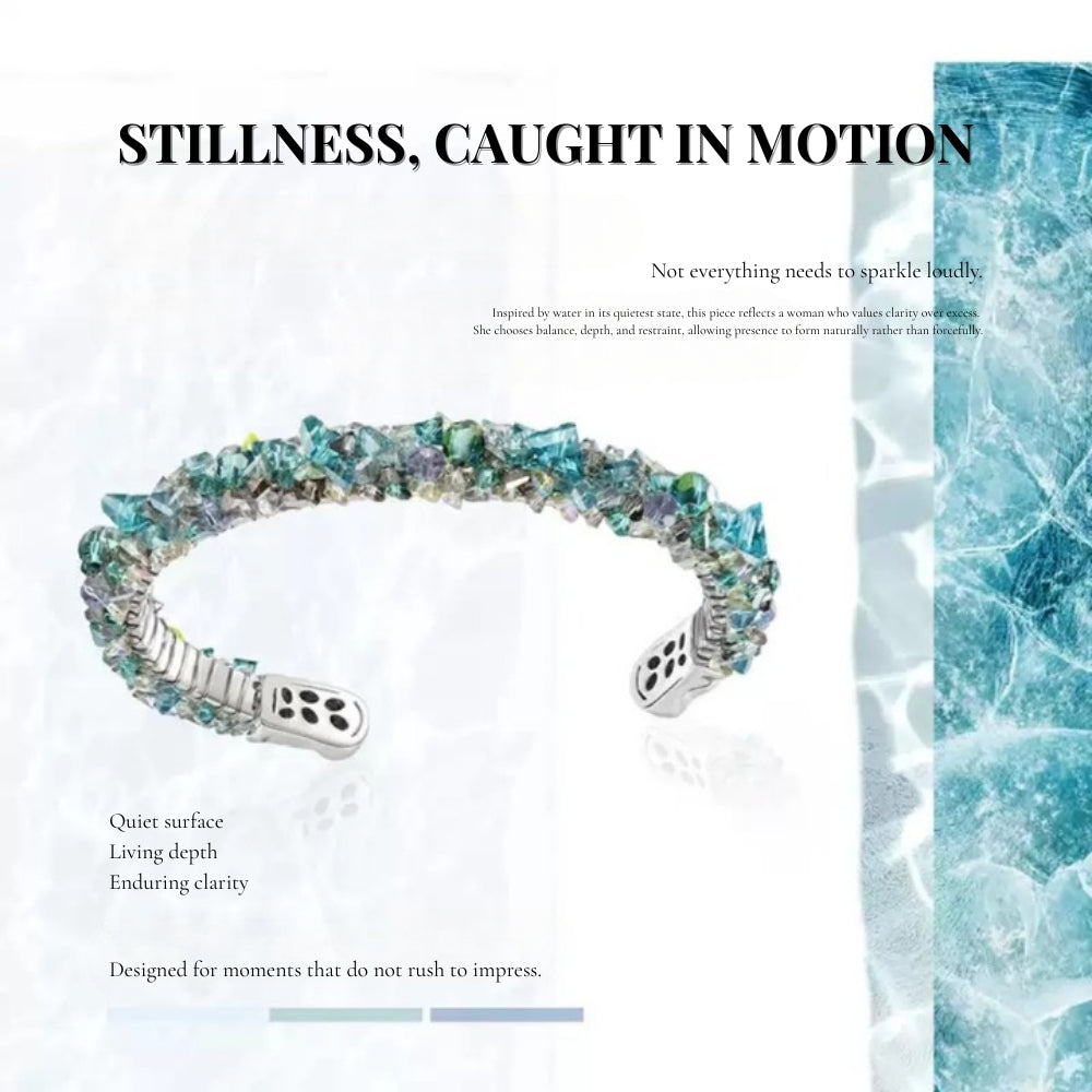 Aqua Shimmer Mosaic Bracelet