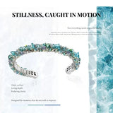 Aqua Shimmer Mosaic Bracelet