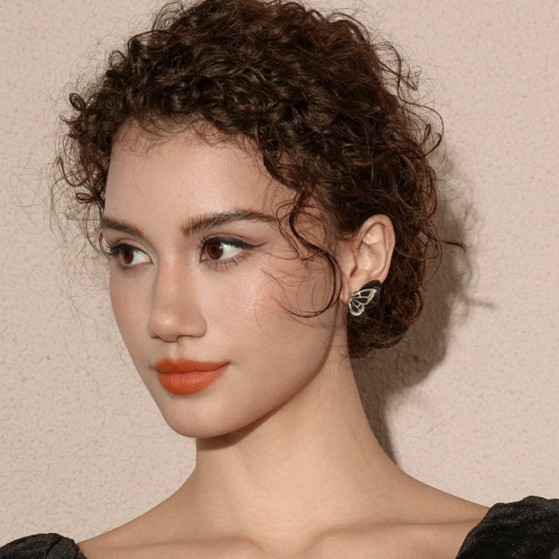 Noir Papillon Butterfly Earrings