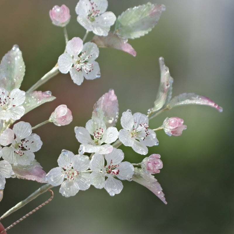 Dewdrop Sakura U-Shaped Hair Stick