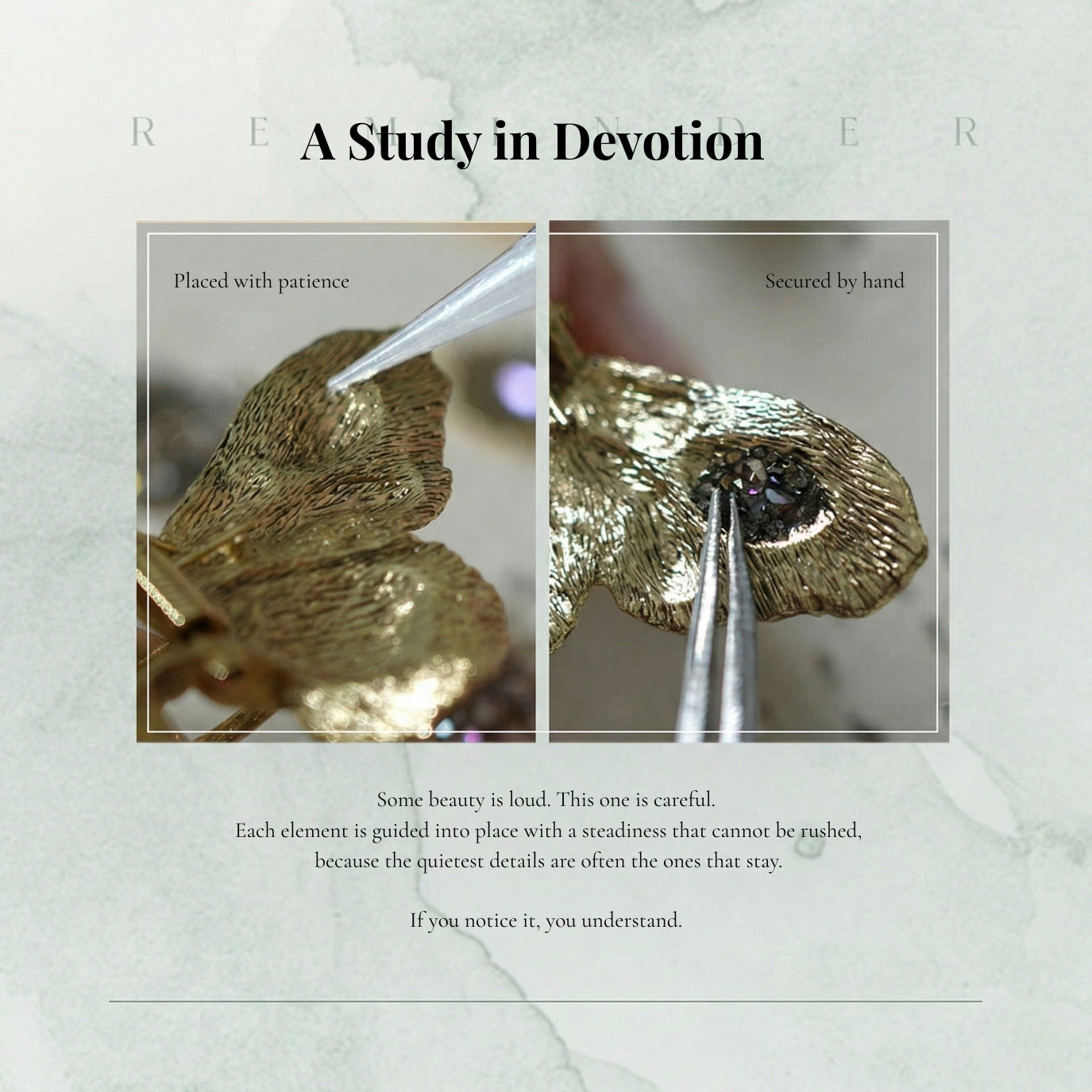 Aurelia Nocturne Butterfly Clip