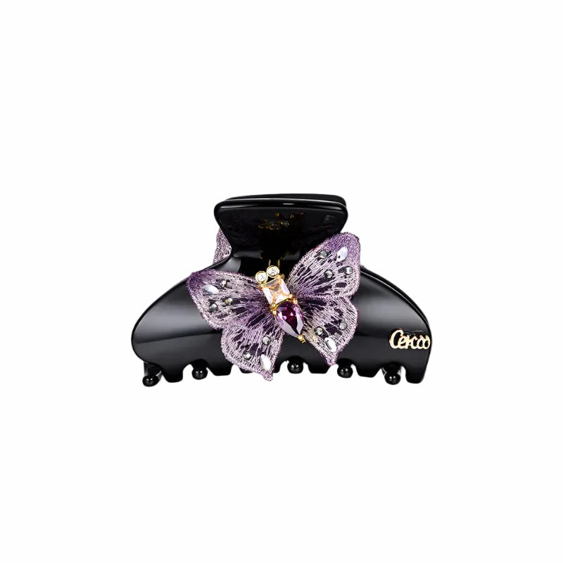 Amethyst Grace Butterfly Hair Clip