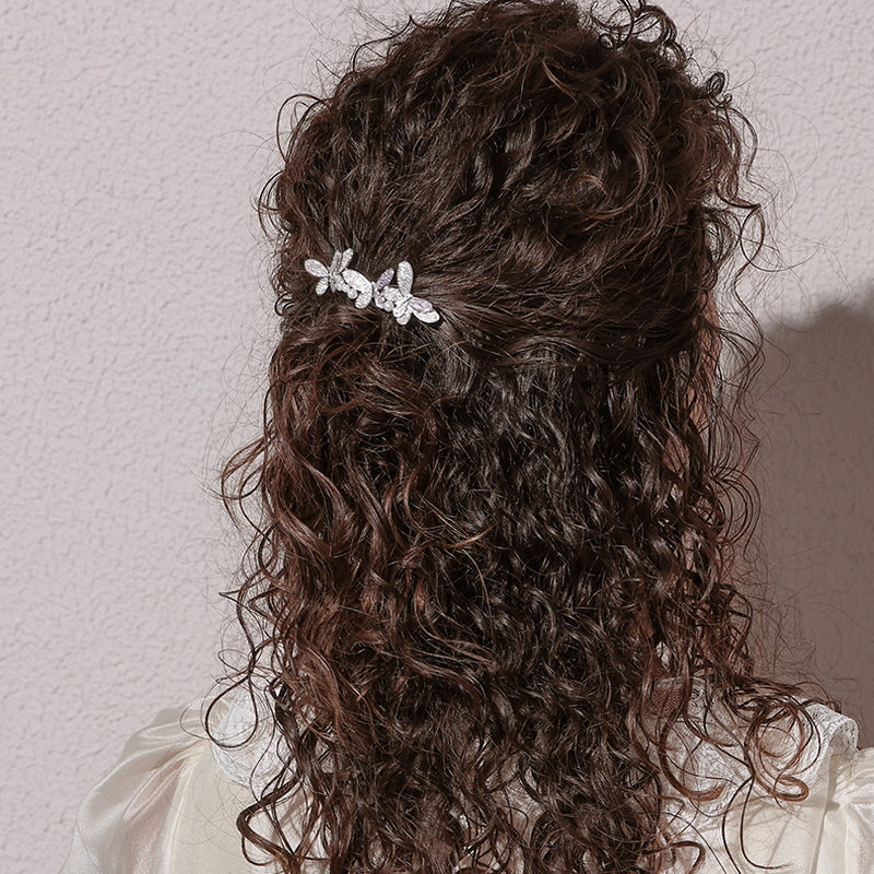 Lavender Glow Butterfly Hair Pin