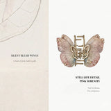 Pink Serenity Butterfly Claw Clip