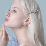 Blue Crystal & Starfish Pearl Hair Pin