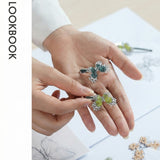 Contour Wing Crystal Mini Clip