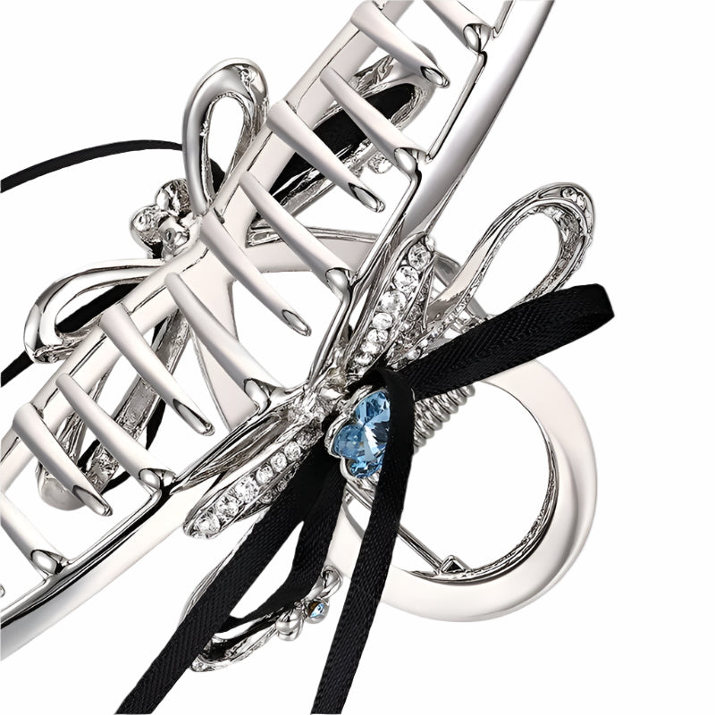 Bluecore Ribbon Butterfly Hair Clip