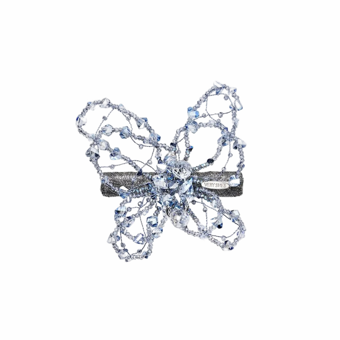 Arctic Lace Butterfly Barrette