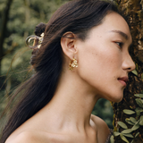 [New Arrival] shes Qianzi Original Van Gogh Iris Stud Earrings for Women 2026 New High-End Earrings and Ear Accessories