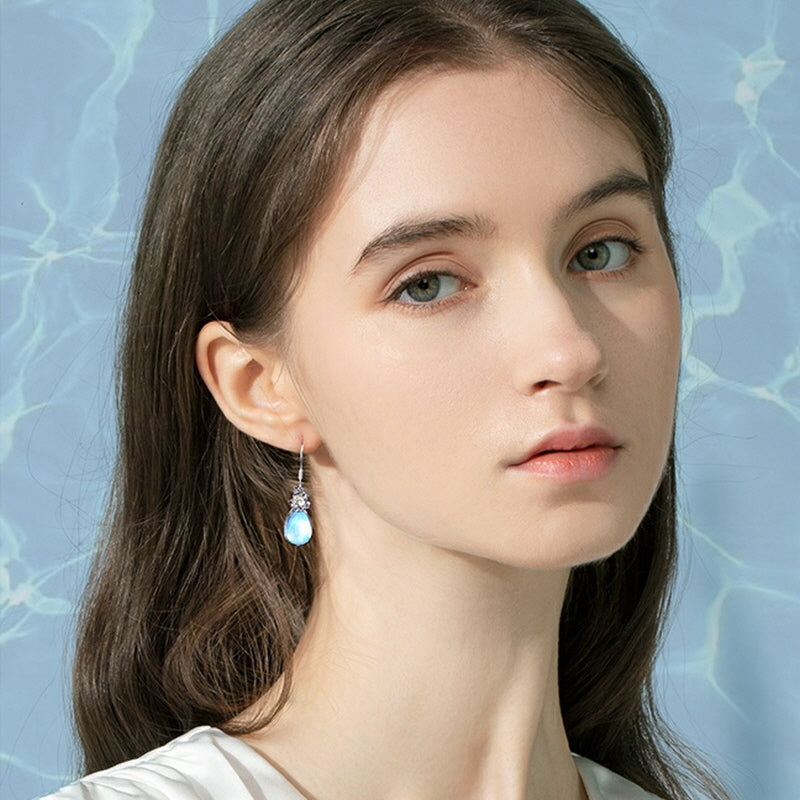 Winter Ocean Crystal Earrings